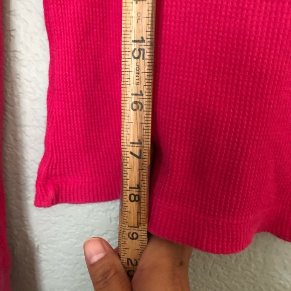 VTG Faded Glory Girl Fuschia Pink Thermos Long Sleeve 14-16 XL - Picture 4 of 5